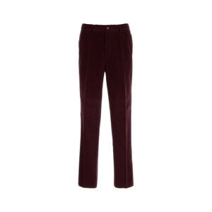 Fendi Men Burgundy Corduroy Pant